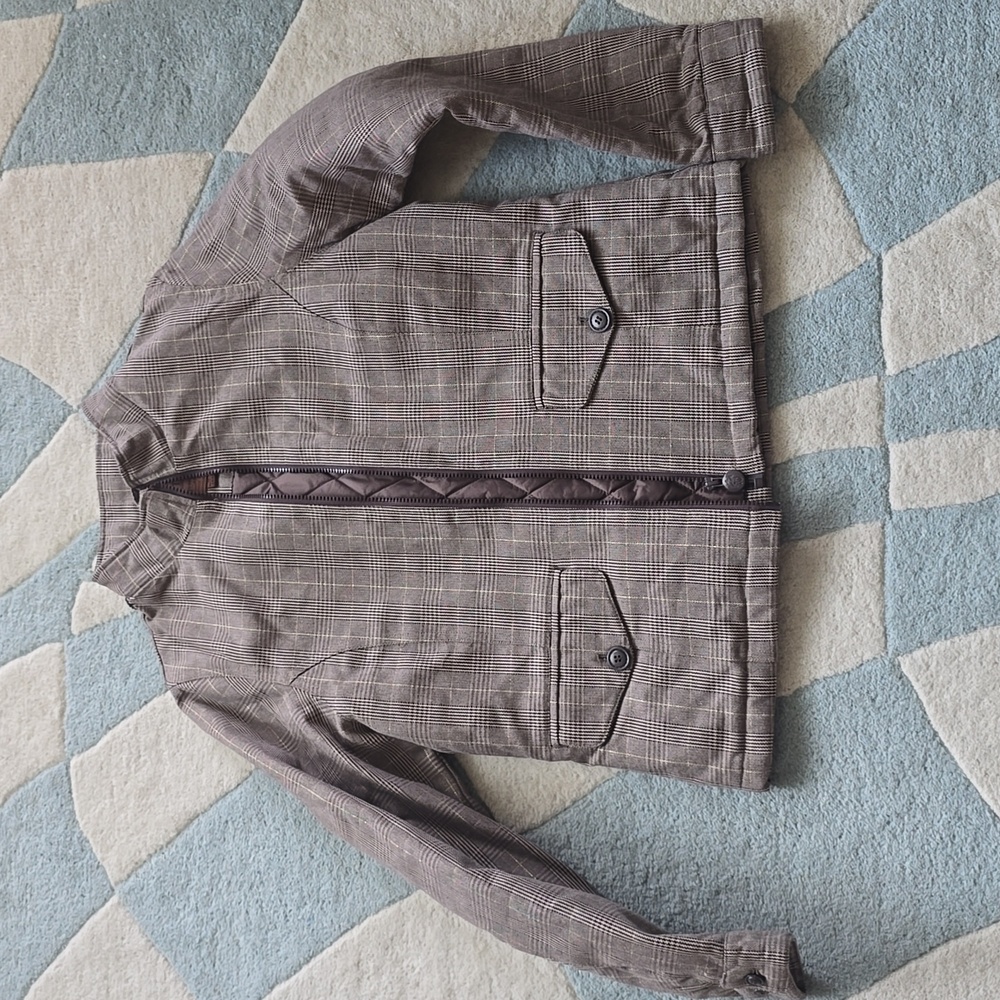 Men's Stylish Brown Plaid Jacket Outback Trading Co